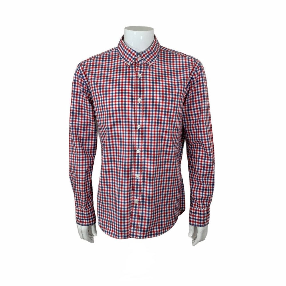 J. Crew Men's Gingham Check Button Down Shirt